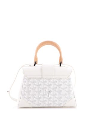  Mini Saigon Top Handle Bag Coated Canvas with Leather