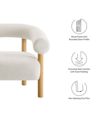 Sable Upholstered Fabric Armchair