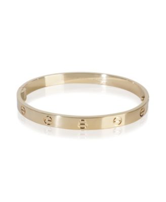  Single Screw Love 18k Yellow Gold Bracelet