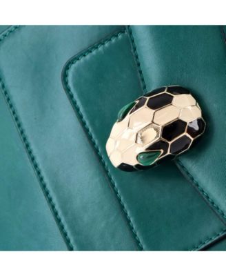  Medium Serpenti Forever Square Shoulder Bag Leather