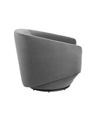 Series Performance Velvet Fabric Swivel Chair