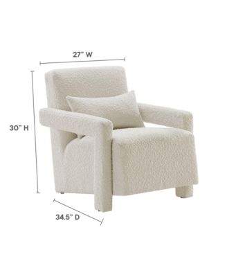 Mirage Boucle Upholstered Armchair