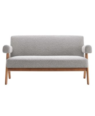Lyra Boucle Fabric Loveseat