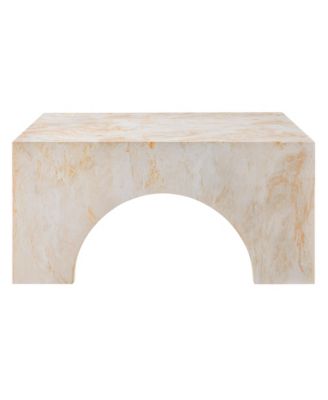 Valen Indoor - Outdoor Patio Arched Concrete Coffee Table