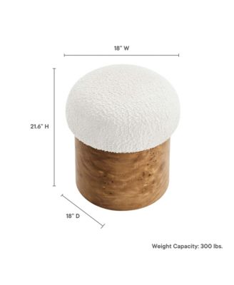 Breeze Boucle Upholstered Ottoman