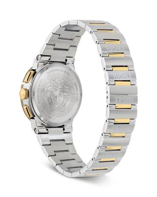 Greca Logo Chronograph Bracelet Watch, 40mm