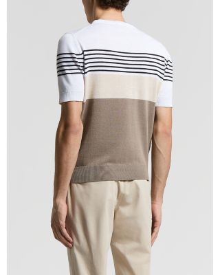 Regular Fit Stripe Colorblock Sweater T-Shirt