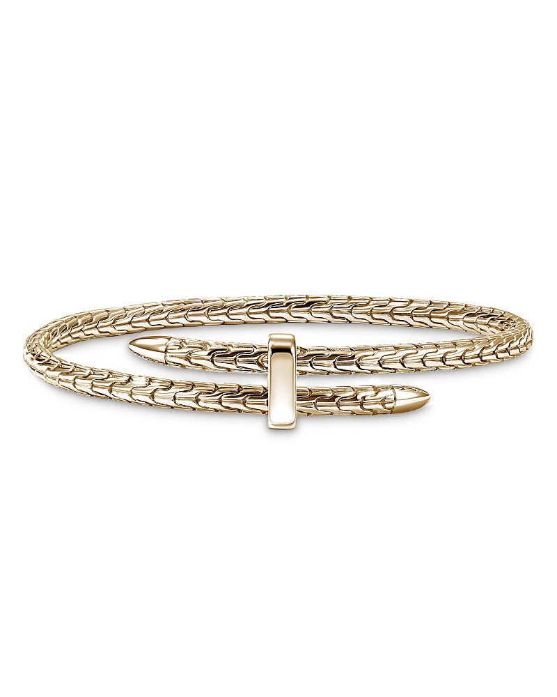 John Hardy 14K Yellow Gold Spear Flex Bypass Bracelet · XL