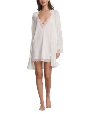 Lara Lace Trim Robe