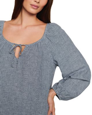 Check Print Short Dress