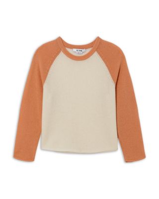 Shrunken Baseball Raglan Cashmere Sweater 