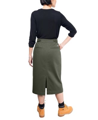  The Essential Cotton Twill Utility Wrap Skirt
