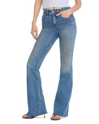 Good Legs Soft Touch Mid Rise Flare Jeans in Indigo1211