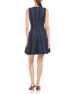 Darla Contrast Stitch Denim Dress