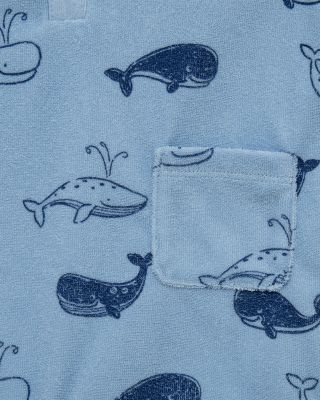 Boys' Whales Romper & Hat Set - Baby
