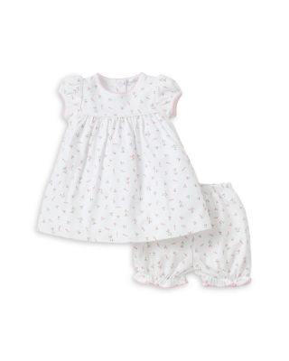 Girls' Garden Roses Print Dress & Diaper Cover - Baby
