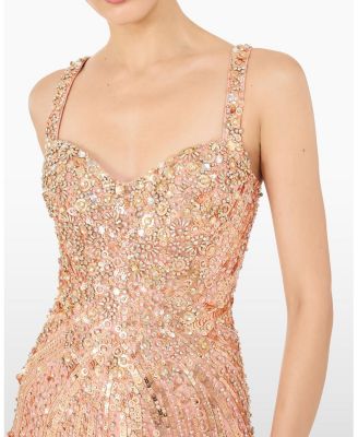  Da Vinci Sequin-Embellished Dress