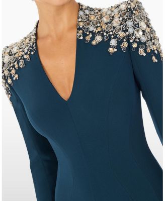  Nila Beaded V-neck Maxi Dress