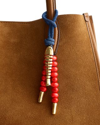 Beaded Fish Cord Bag Charm 