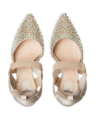 Women's Colibri 85MM Crystal-Embellished Slingback Pumps