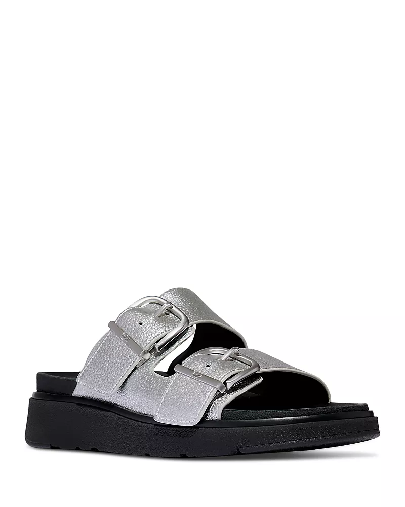 FitFlop Women's Gen-ff Two Bar Leather Slide Sandals
