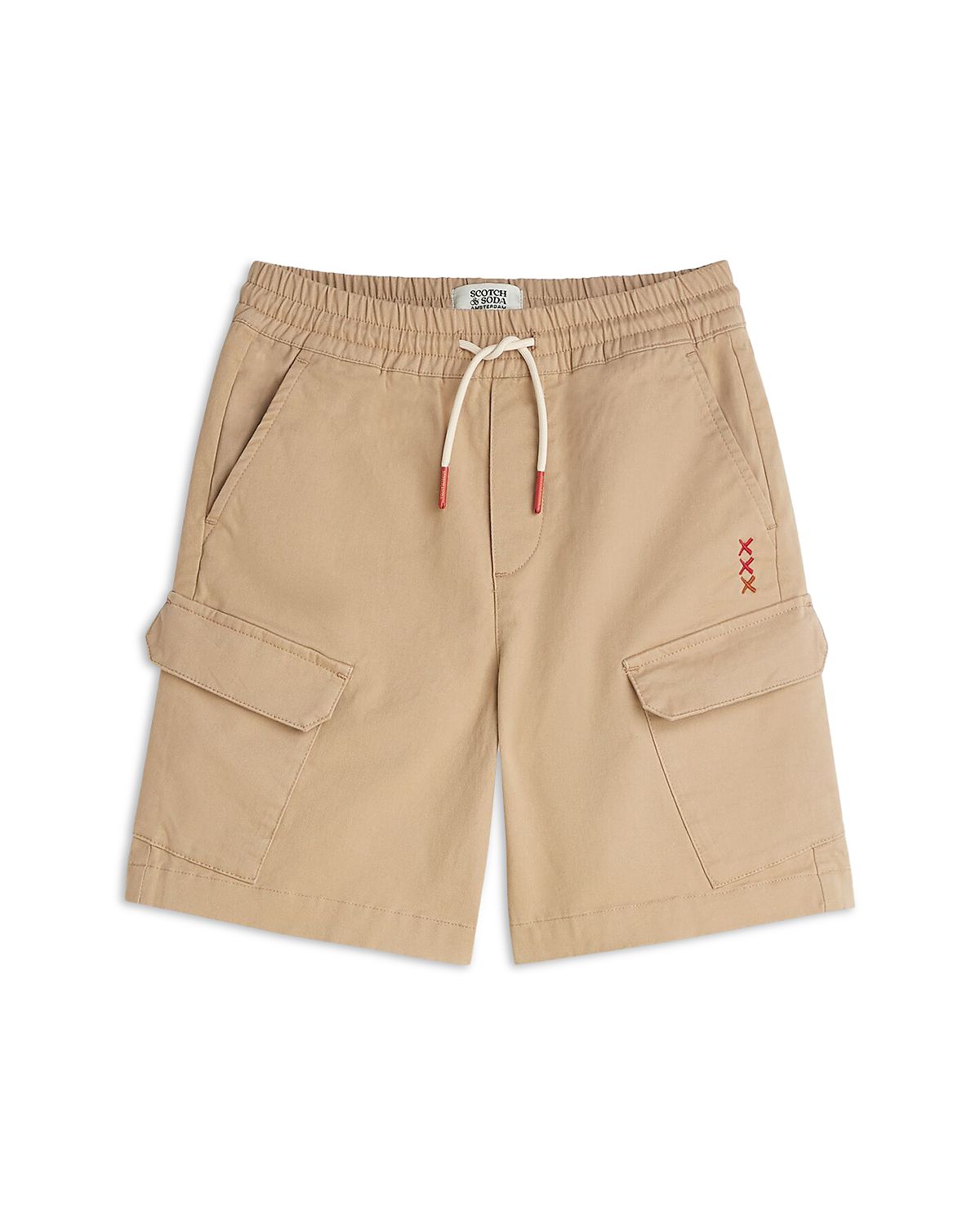Scotch & Soda Boys' Lightweight Cotton Cargo Shorts - Big Kid