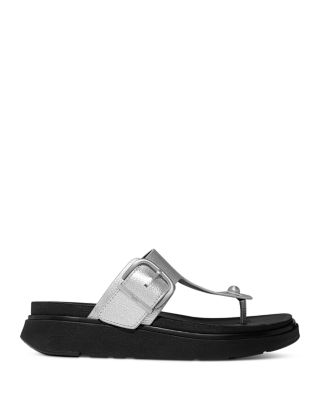 Women's GEN-FF Metallic Leather Thong Sandals 