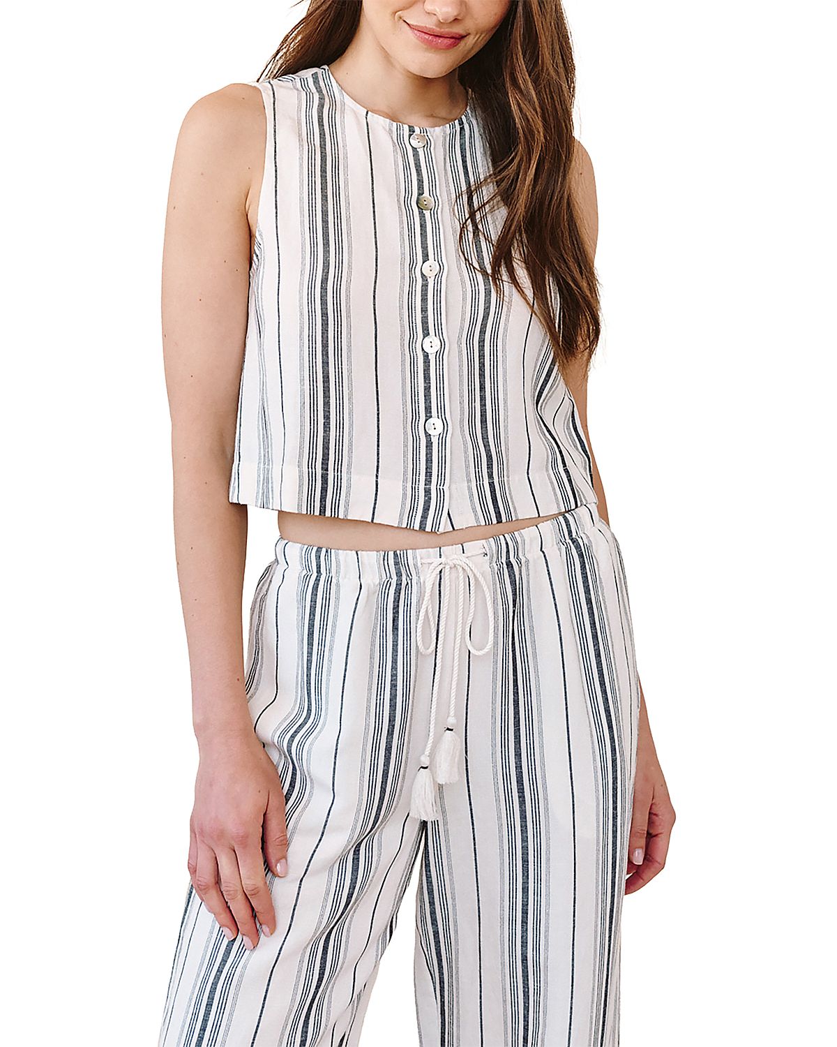 Bella Dahl Sleeveless Button Front Top