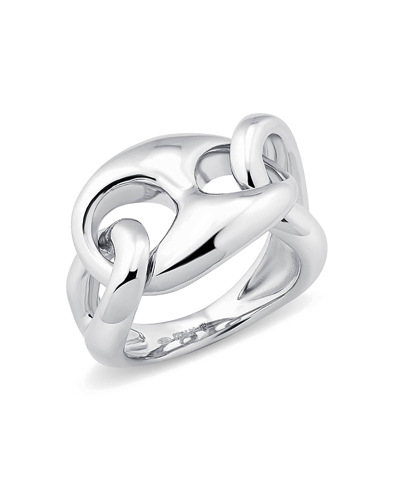 Oradina Sterling Silver Take Me There Mariner Ring