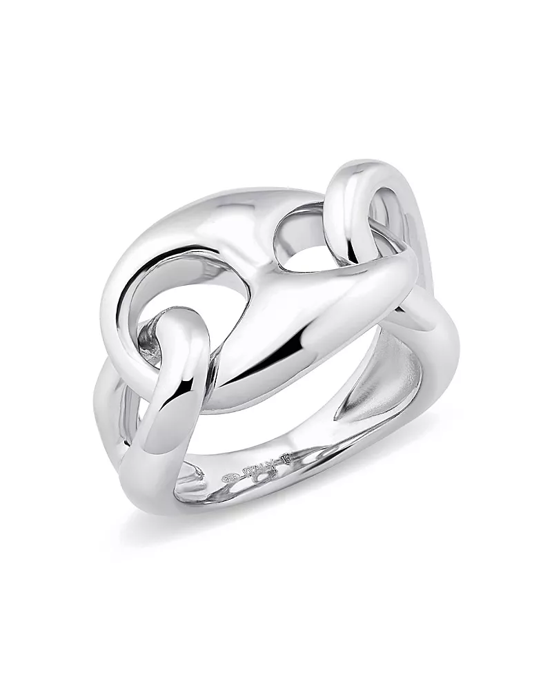 Oradina Sterling Silver Take Me There Mariner Ring