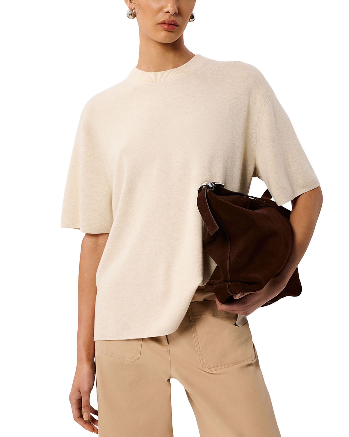 Whistles Fine Knit Tee