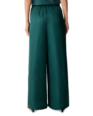 High Waisted Pleated Wide Leg Pants