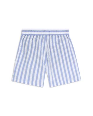 Boys' Striped Mid Length Swim Shorts - Big Kid