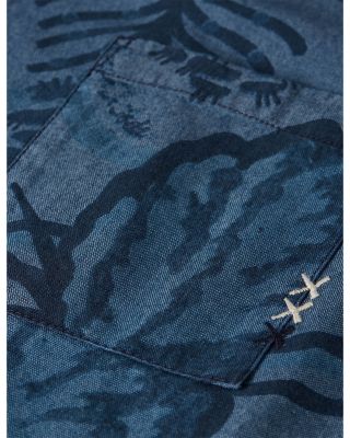 Boys' Allover Print Chambray Short Sleeved Shirt - Big Kid