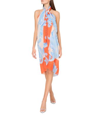 Canopee Print Sarong Swim Cover-Up