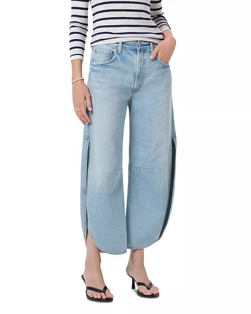 Citizens of Humanity Tulip High Rise Curved Hem Jeans in Somersault