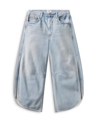 Tulip High Rise Curved Hem Jeans in Somersault