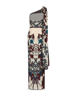 Royal Garden Maxi Crepe Dress