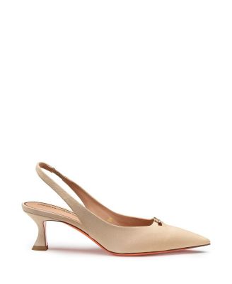  Women's Patent Leather Mid-Heel Slingback