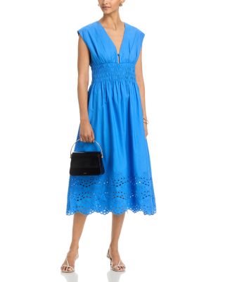 Roxanne Smocked Waist Midi Dress