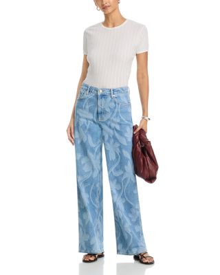 Getty High Rise Jeans in Floral Laser
