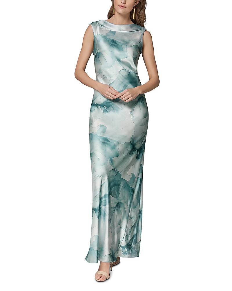 Donna Karan Sleeveless High Neck Maxi Dress