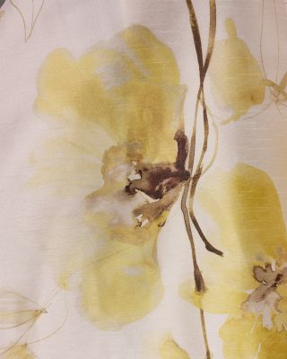 Sleeveless V Neck Jacquard Faux Wrap A Line Dress