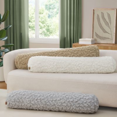 Shira Textured Sherpa Decorative Pillow, 48" x 8"