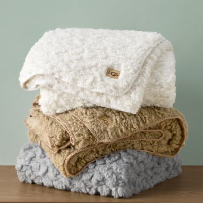 Shira Textured Sherpa Throw Blanket