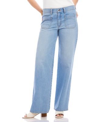 Lauren Patch Pocket Jeans in Light Blue