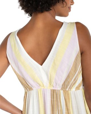 V Neck Asymmetric Hem Dress