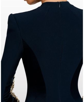  Ghost orchid Embellished Long-Sleeve Maxi Dress