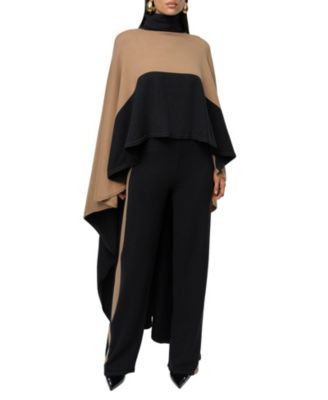  Black Chasing Fall Contrast Pant