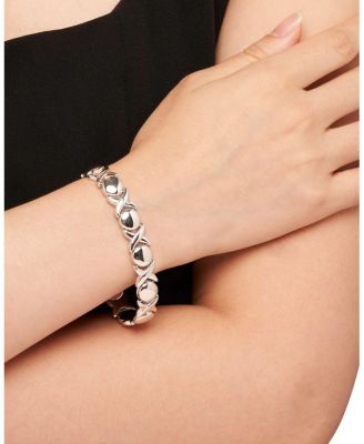 Sterling Silver Hugs and Kisses Bracelet